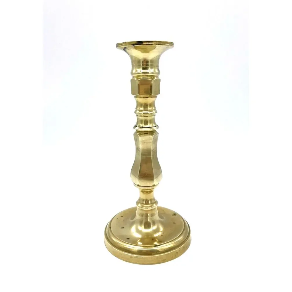 Vintage MCM Brass Candlestick Holder 8